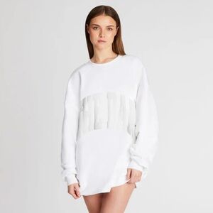 The Bar Varsity Sweatshirt - White